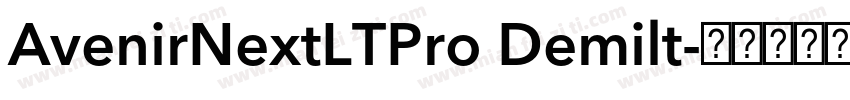 AvenirNextLTPro Demilt字体转换
